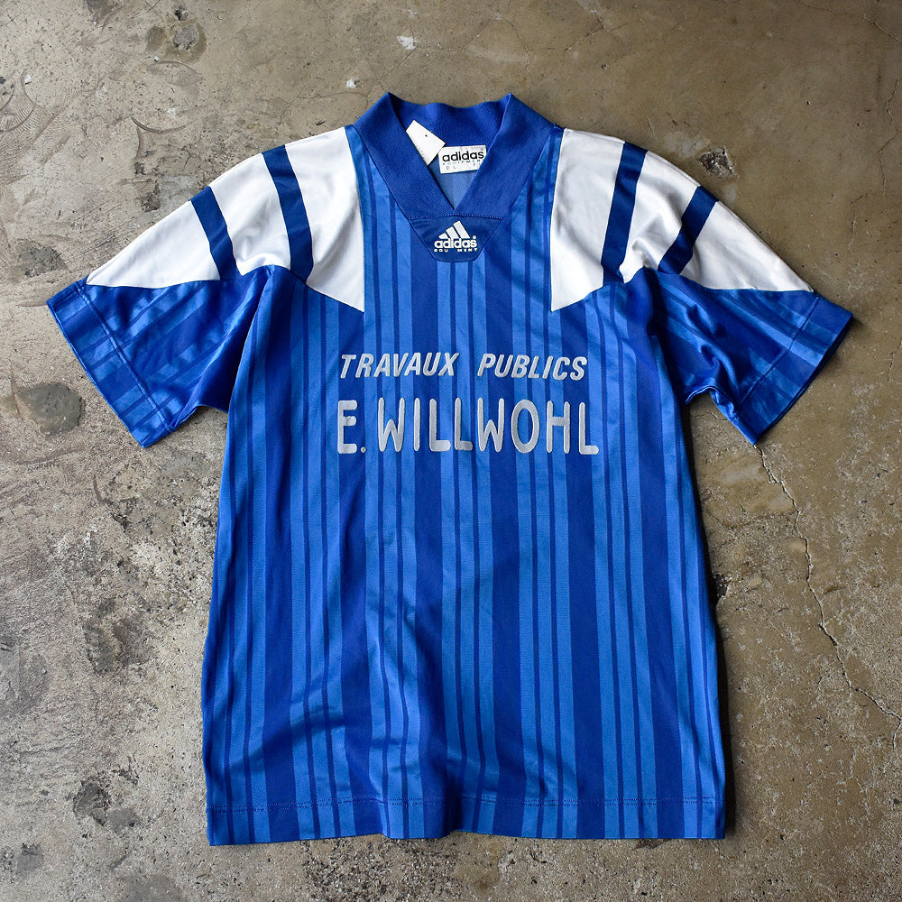 アディダス EQUIPMENT サッカーシャツ 1990年 ブルー ヴィンテージ