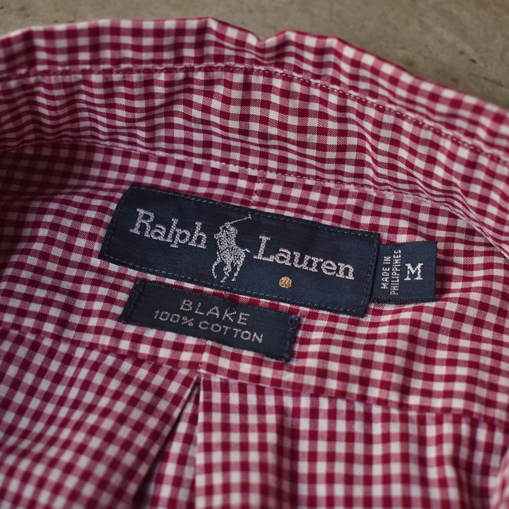 90's　Ralph Lauren/ラルフ ローレン “BLAKE” ギンガムチェック ボタンダウンシャツ　230606