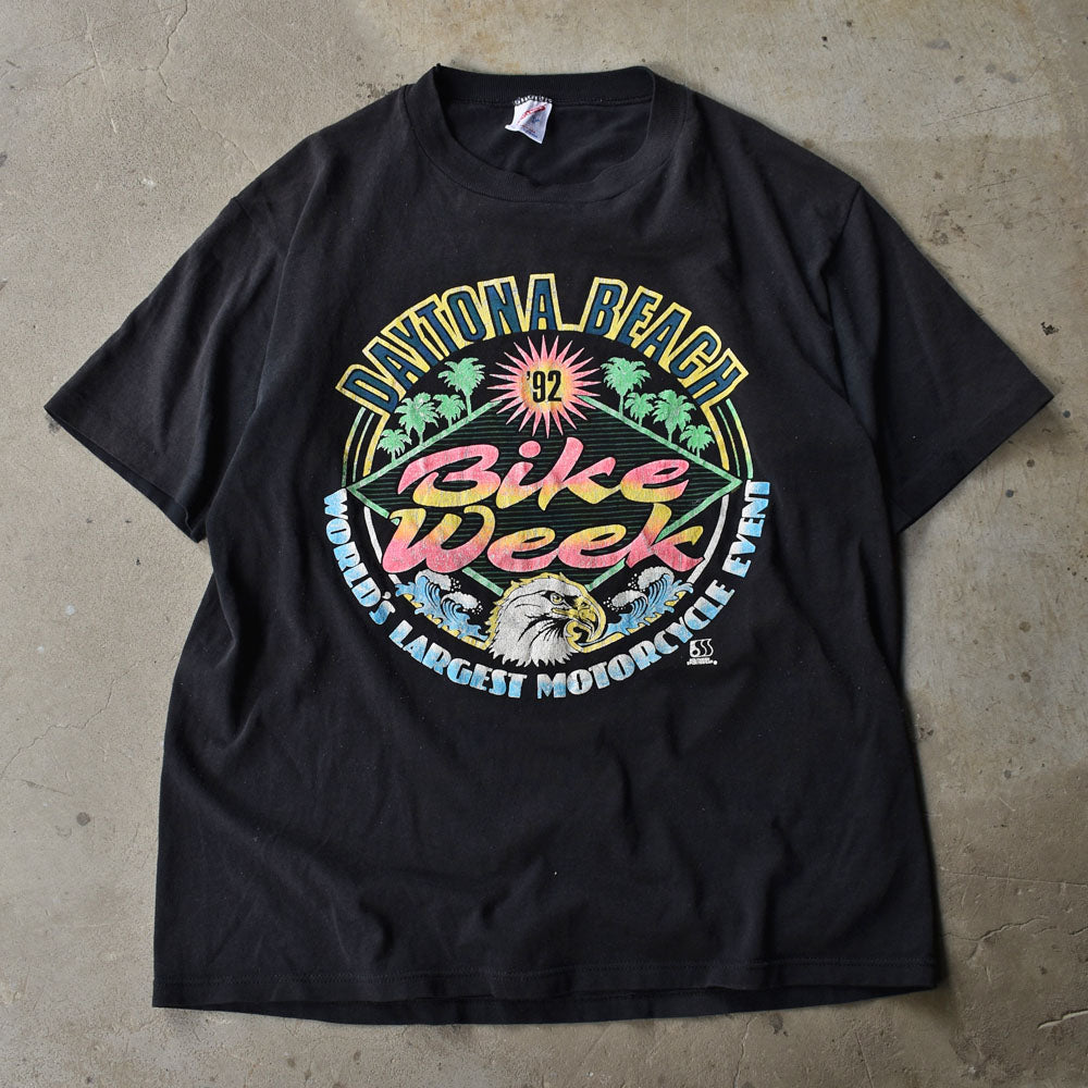 90's　”DAYTONA BEACH BIKE WEEK ’92”  Motorcycle Tシャツ　USA製 　230518