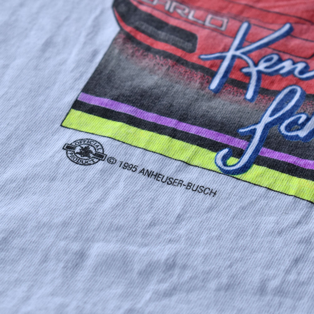 90's　"Ken Schrader/ケン・シュレーダー #25" 両面プリント レーシングTシャツ　USA製　230615