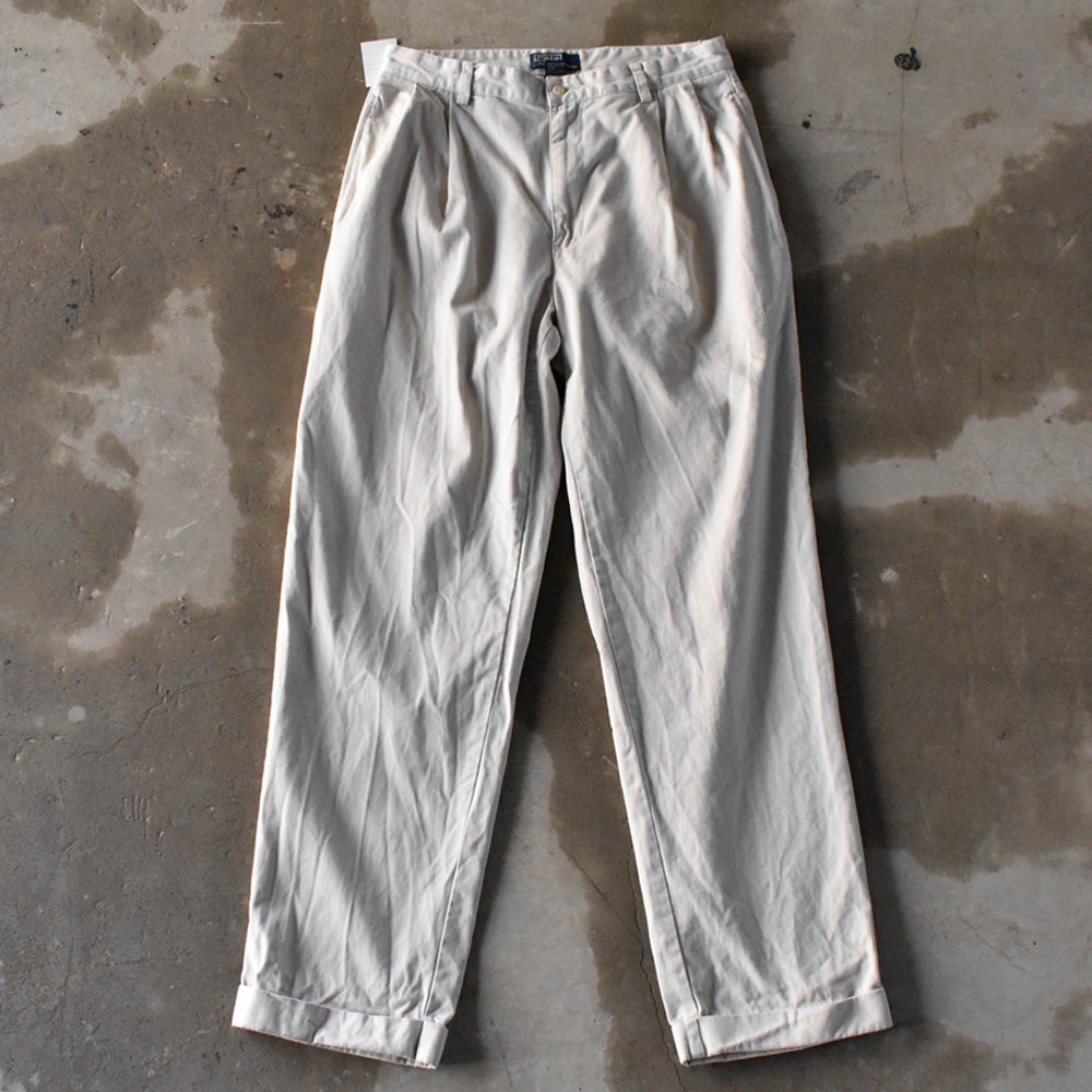 90's Polo Ralph Lauren “HAMMOND PANT” ツータック チノパン 240321 S2026