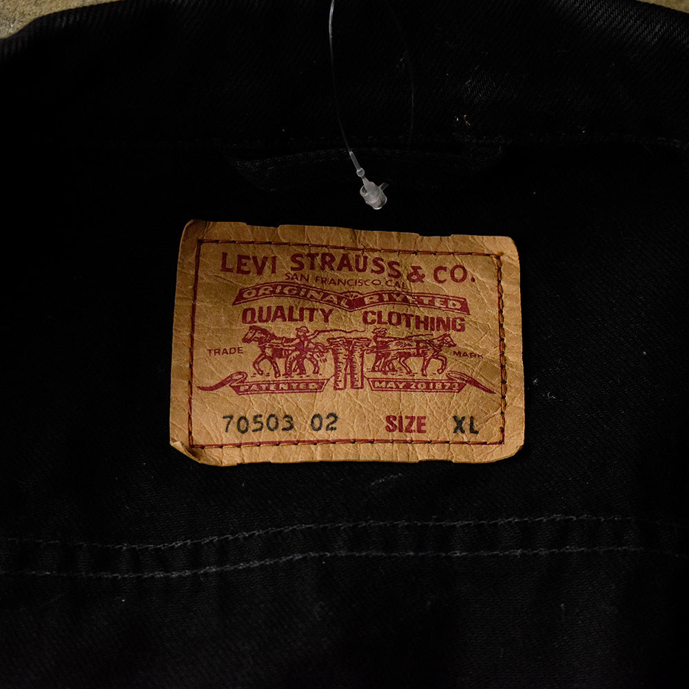 90's Levi's 70503-02 ブラック！デニムジャケット 241117H