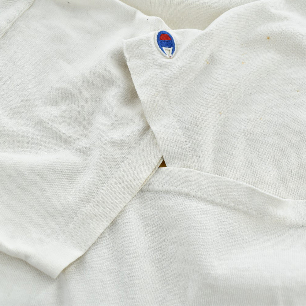 80's Champion "GMI" 染み込みプリント ボロ カレッジTシャツ USA製 260918H