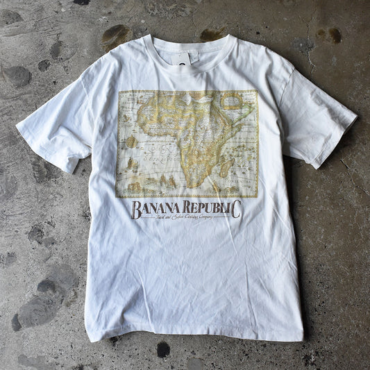 90's BANANA REPUBLIC “Map” Tシャツ 250713H