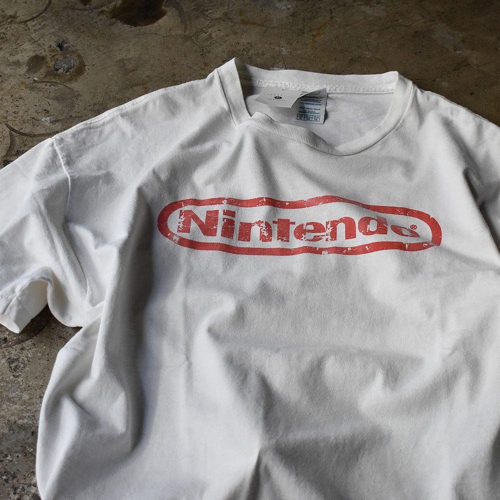 任天堂 ロゴプリント 企業Tシャツ 2000年代初頭 古着