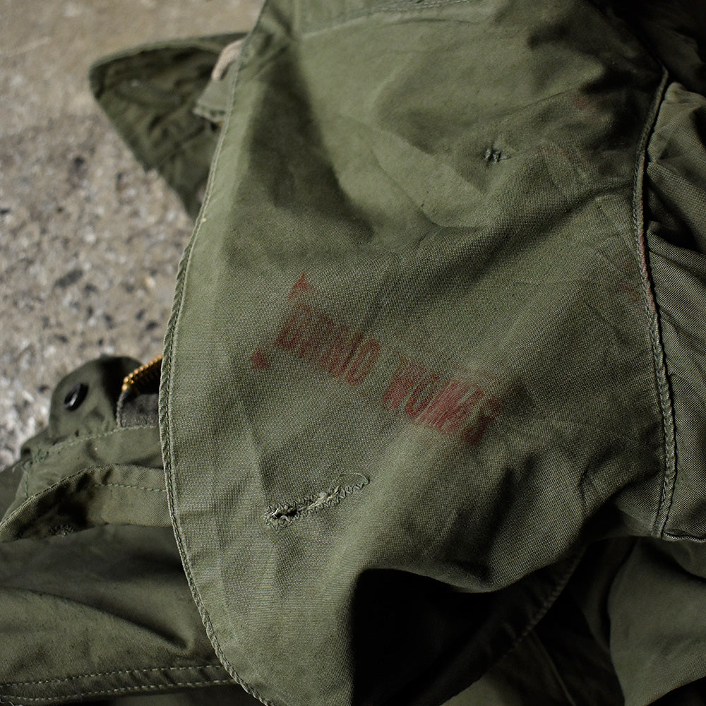 85's XS size！ M-65 フード付き フィッシュテール モッズパーカー グッドコンディション！ 240106H