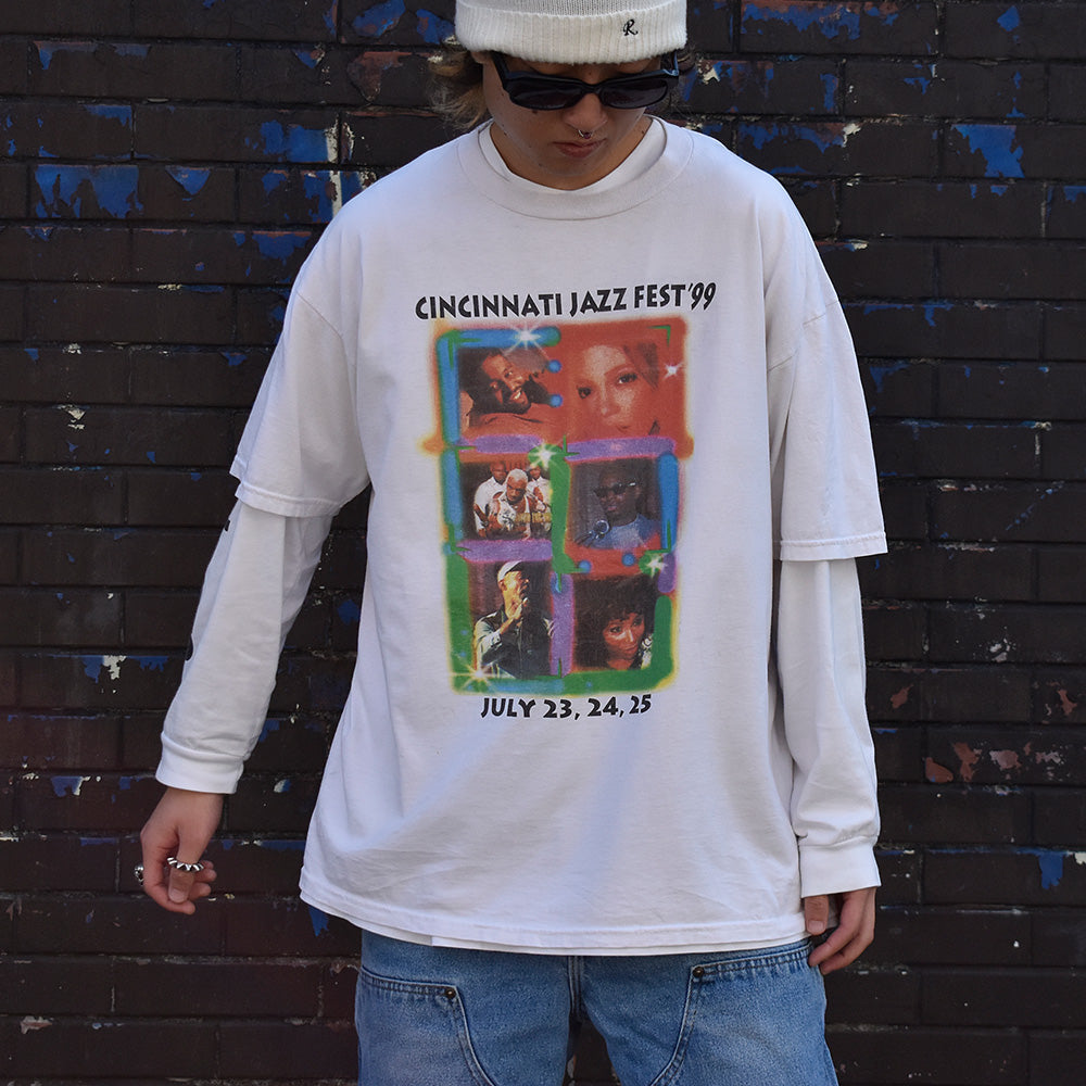 90's “Cincinnati Jazz Festival” R.kelly/Dru Hill etc.. Tシャツ 231102H