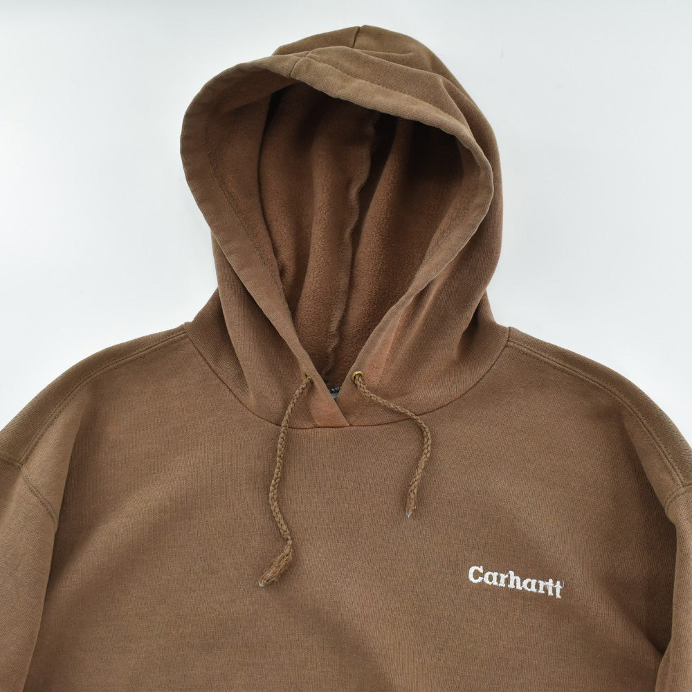 Y2K Carhartt 刺繍ロゴ フェード スウェットパーカー 260929H