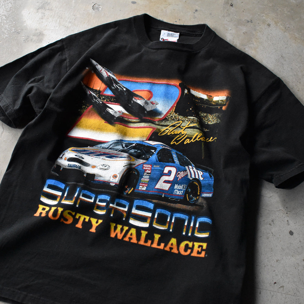 Y2K “Rusty Wallace #2” 両面プリント レーシング Tシャツ 240726