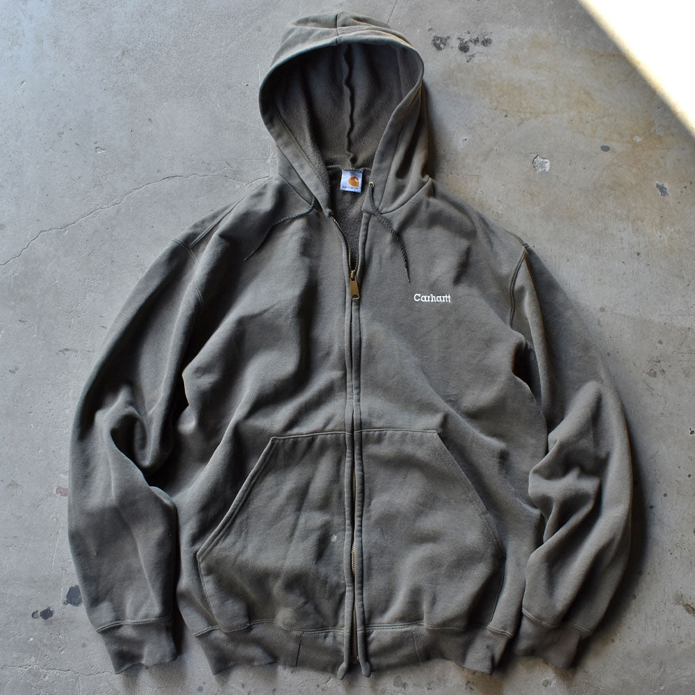 Carhartt 刺繍ロゴ フルジップ パーカー 240204