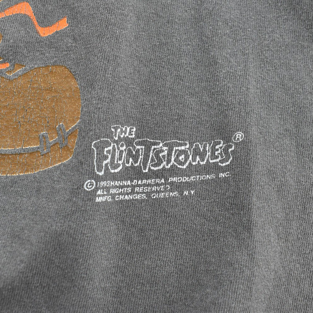 90's THE FLINTSTONES "FRED" 両面プリント キャラT USA製 260626H