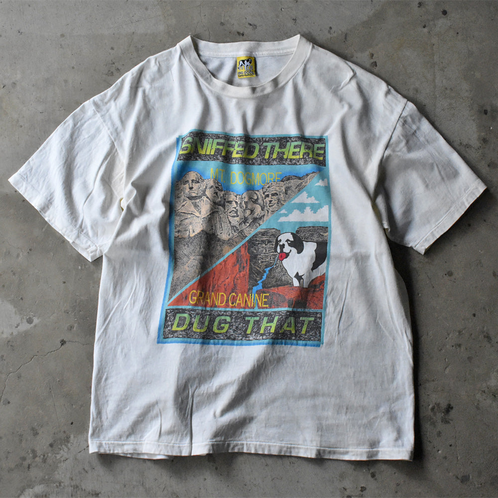 90's BIG DOGS “SNIFFED THERE DUG THAT” Tシャツ USA製 240513