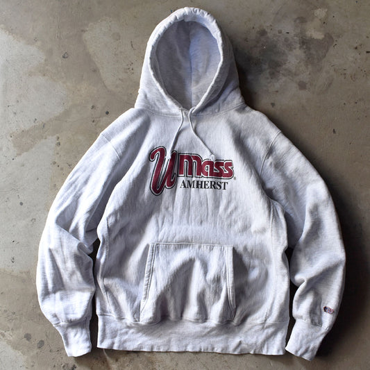 90's MV SPORT “u mass” リバースタイプ パーカー USA製 240222