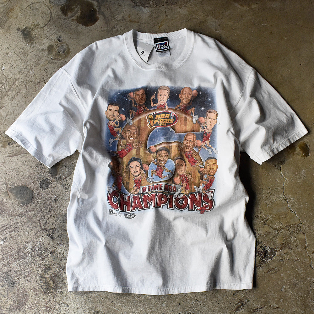 90's NBA Chicago Bulls 98 Finals “last dance members” Tシャツ 231201H