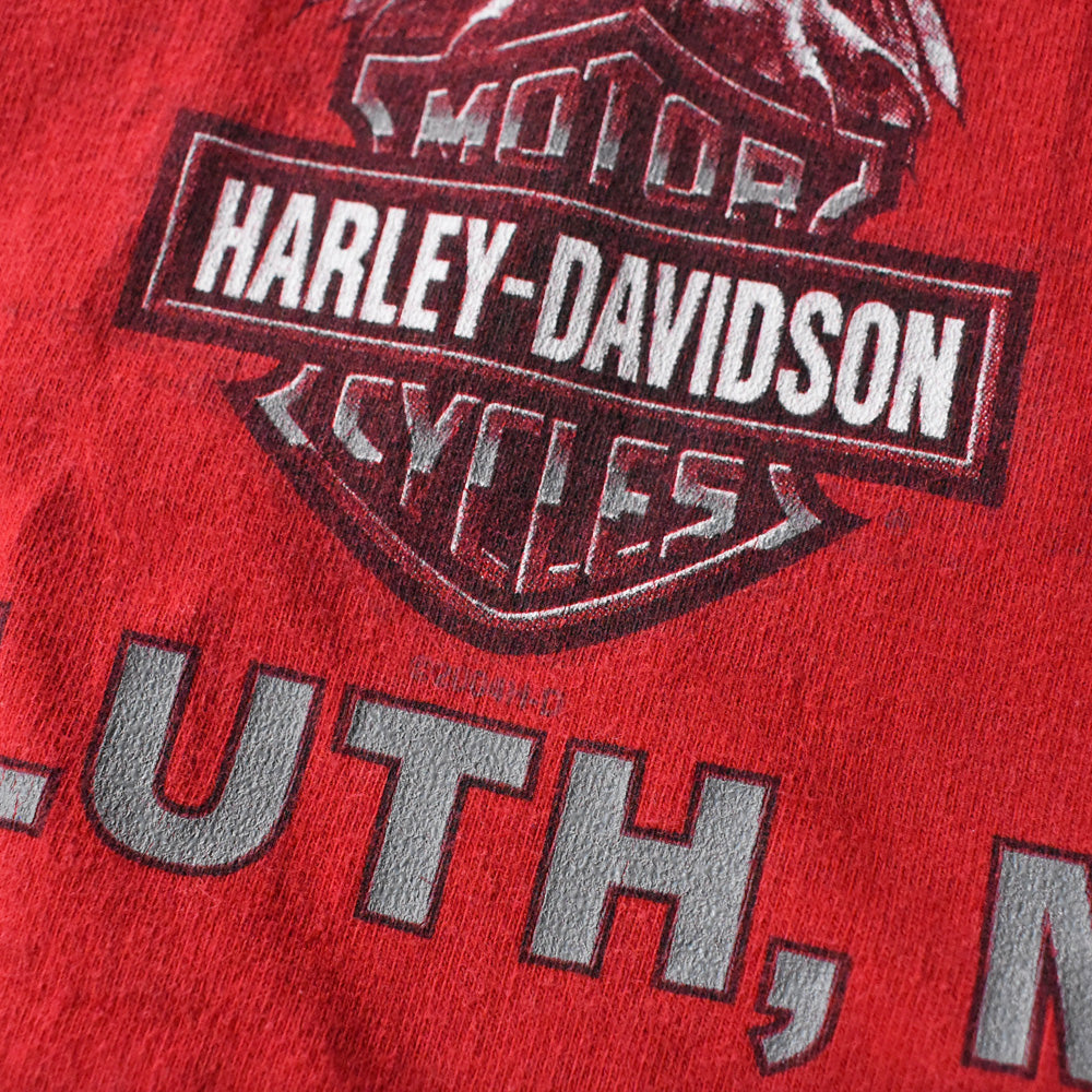 Y2K Harley-Davidson “DULUTH, MN” 両面プリント Tシャツ USA製 240710