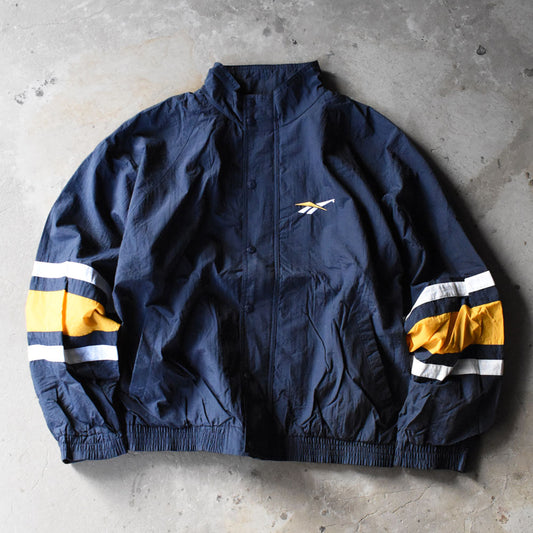 90’s Reebok バックロゴ! 裏地付き ナイロン トラックジャケット 250128