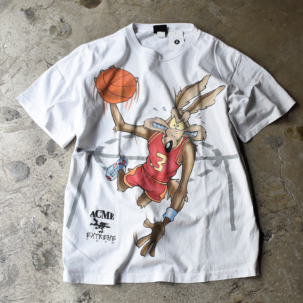 90's Looney Tunes バスケットボール！ "ワイリー・コヨーテ" Tシャツ USA製 240704H
