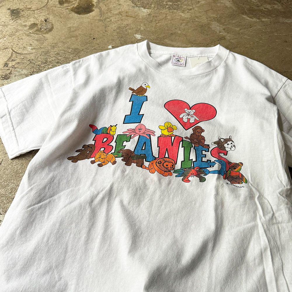 I Love Beanies ぬいぐるみ プリントTシャツ 1990年 USA製 ヴィンテージ