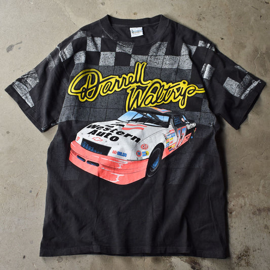 90's　““Darrell Waltrip/ダレル・ウォルトリップ #17” AOP！ レーシング Tシャツ 　USA製　230623