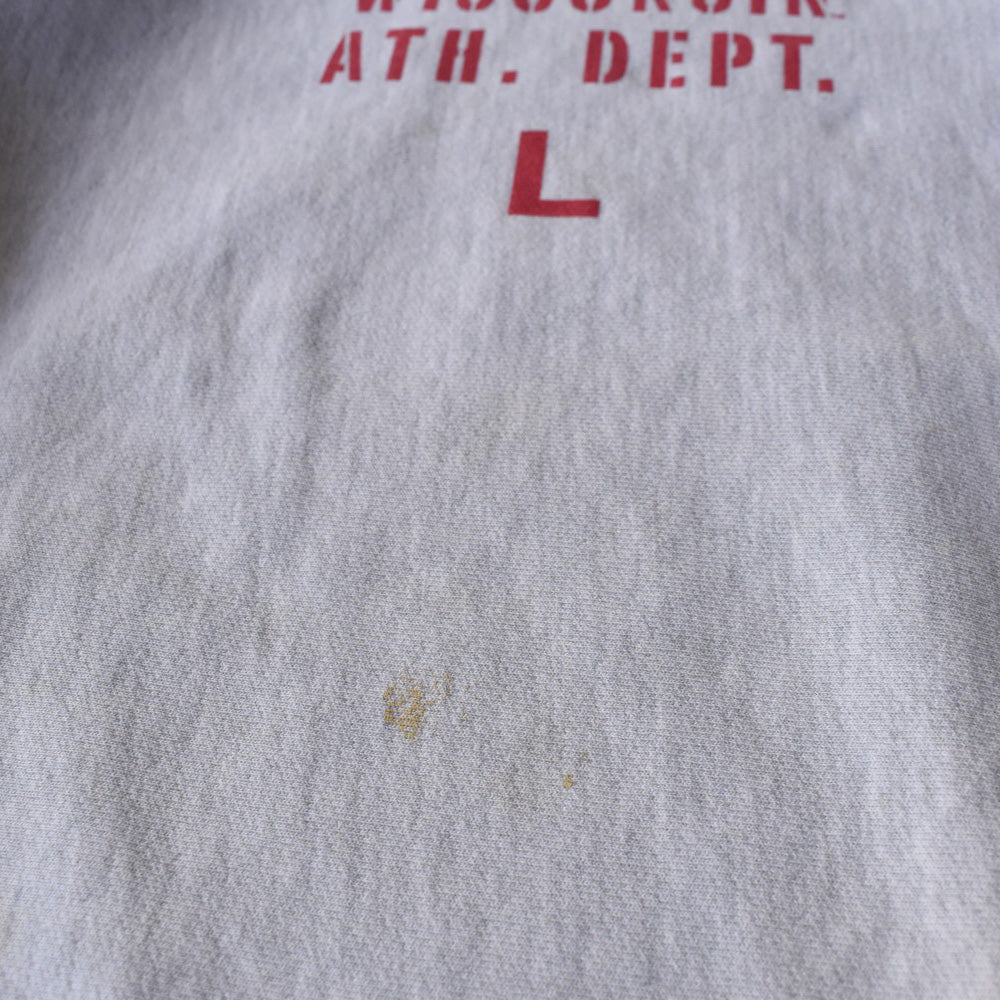 Y2K Champion RW “WISCONSIN ATH. DEPT.L” リバースウィーブ スウェット 251226H