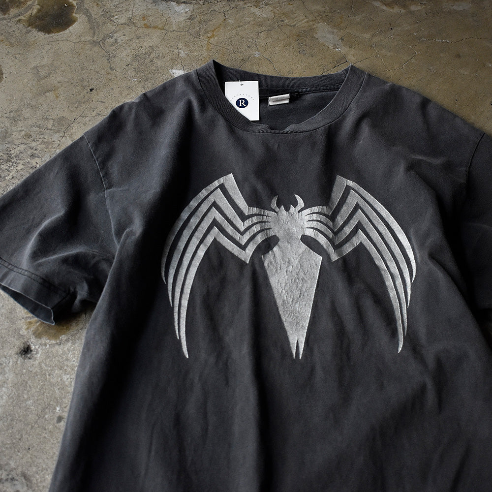 スパイダーマン3 ヴェノム ムービーTシャツ 2007年 ブラック 古着