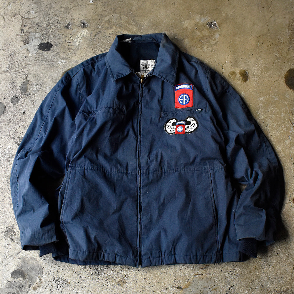 80's AIRBORNEワッペン付き！ US.NAVY ユーティリティージャケット 231202H