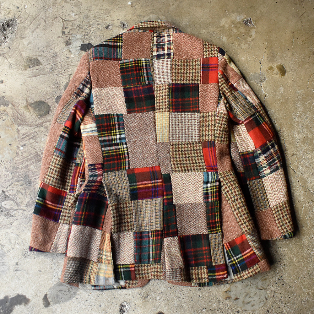 80's Polo by RALPH LAUREN パッチワーク ツイード ジャケット 250110HSGI