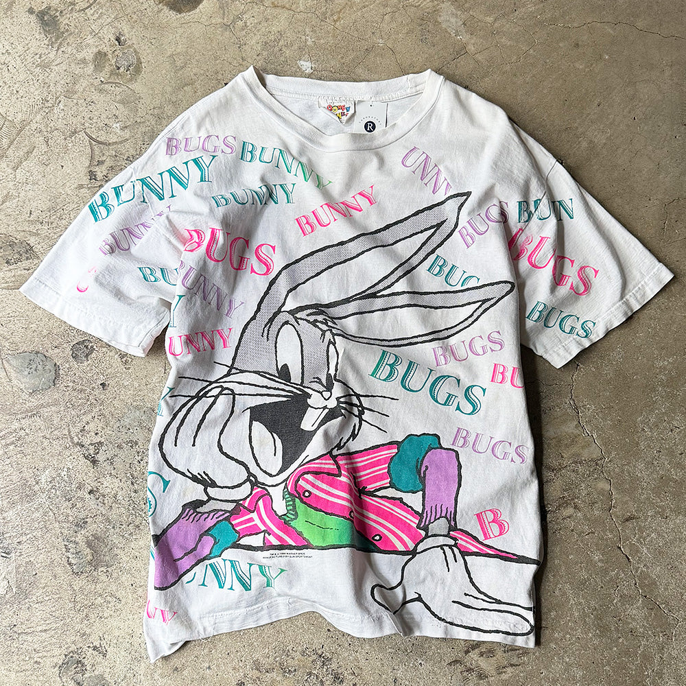 90's AOP！ Looney Tunes “Bugs Bunny Tシャツ 240309H