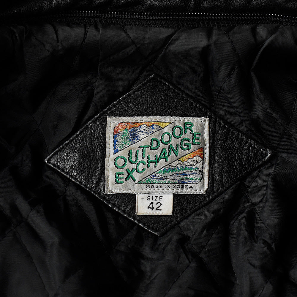 80's OUTDOOR EXCHANGE ライダース レザージャケット 240101H