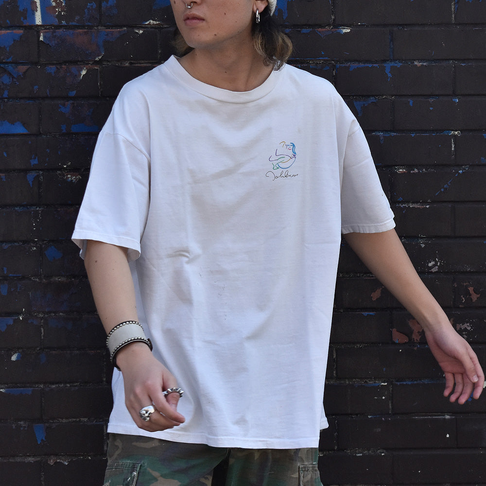 90's John Lennon “Bag One Art” イラストTシャツ 231129H