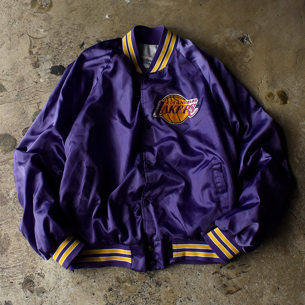 Chalk Line NBA レイカーズ アワードジャケット 1990年 パープル USA製 ヴィンテージ