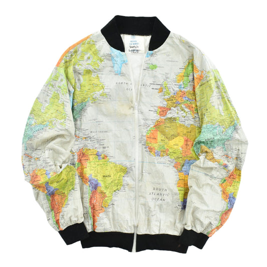 90's WEARIN' THE WORLD 世界地図 ペーパージャケット 260227H