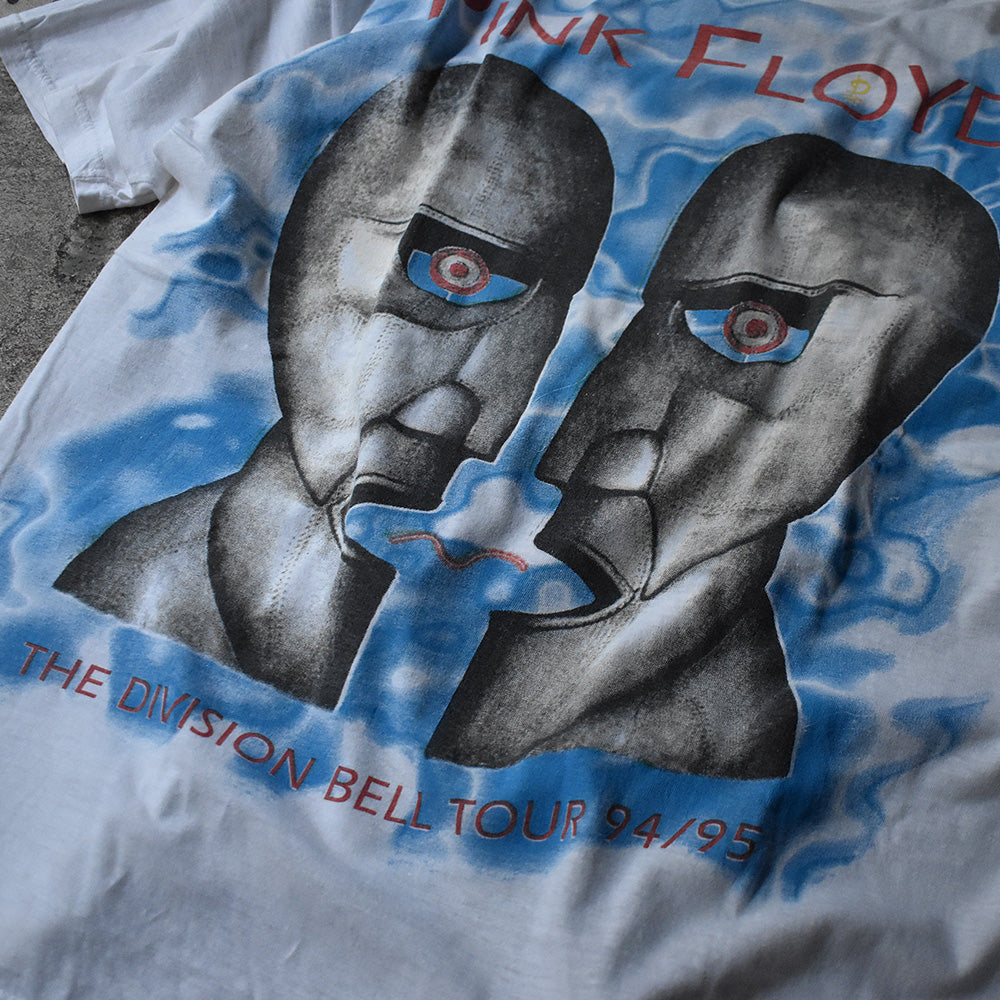 90's　PINK FLOYD/ピンク・フロイド　"The Division Bell/対" Euro Tour Tee　ホワイト！ Euro製　230610HYY