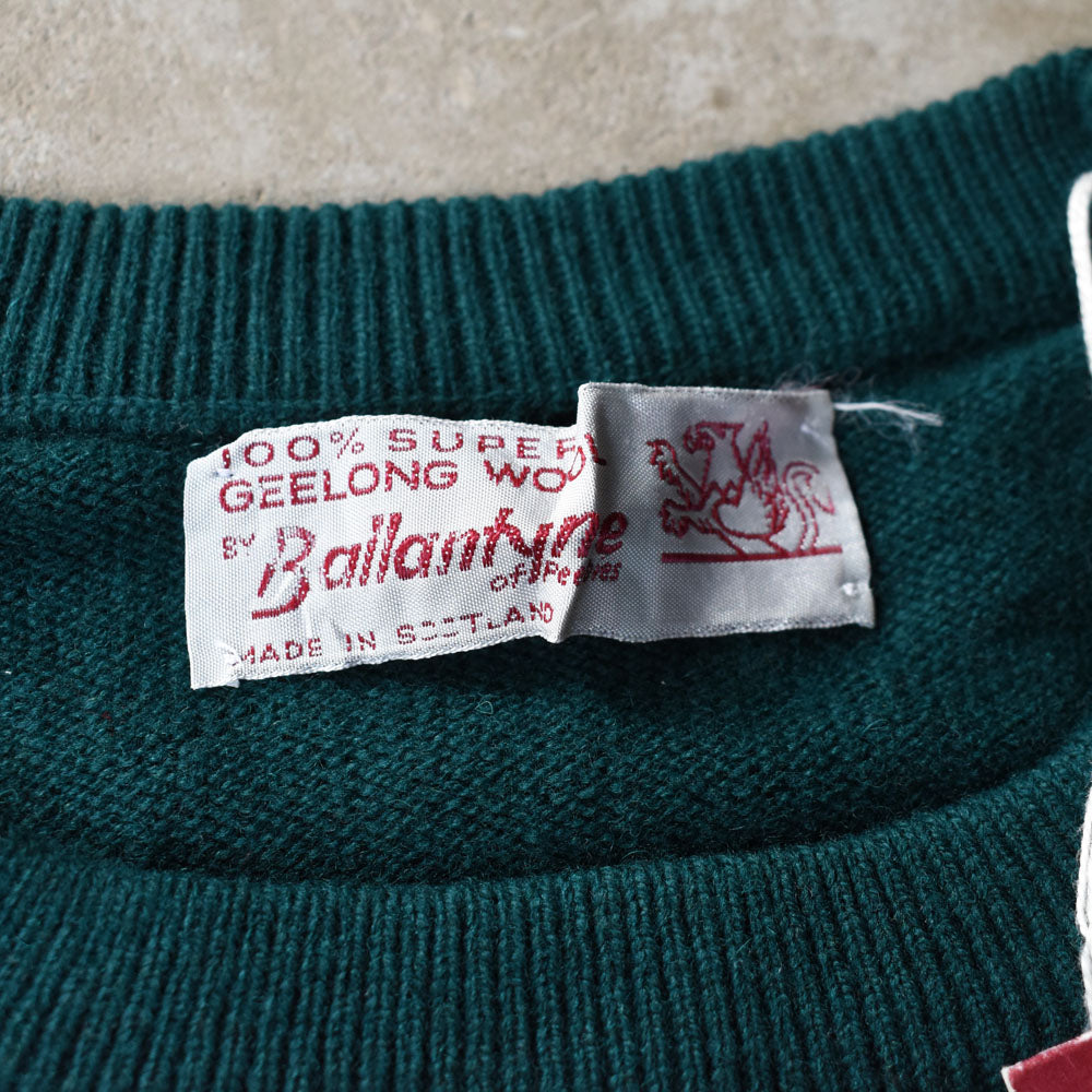70’s Ballantyne “Super Geelong Wool” バランタイン ニット NOS  251021H
