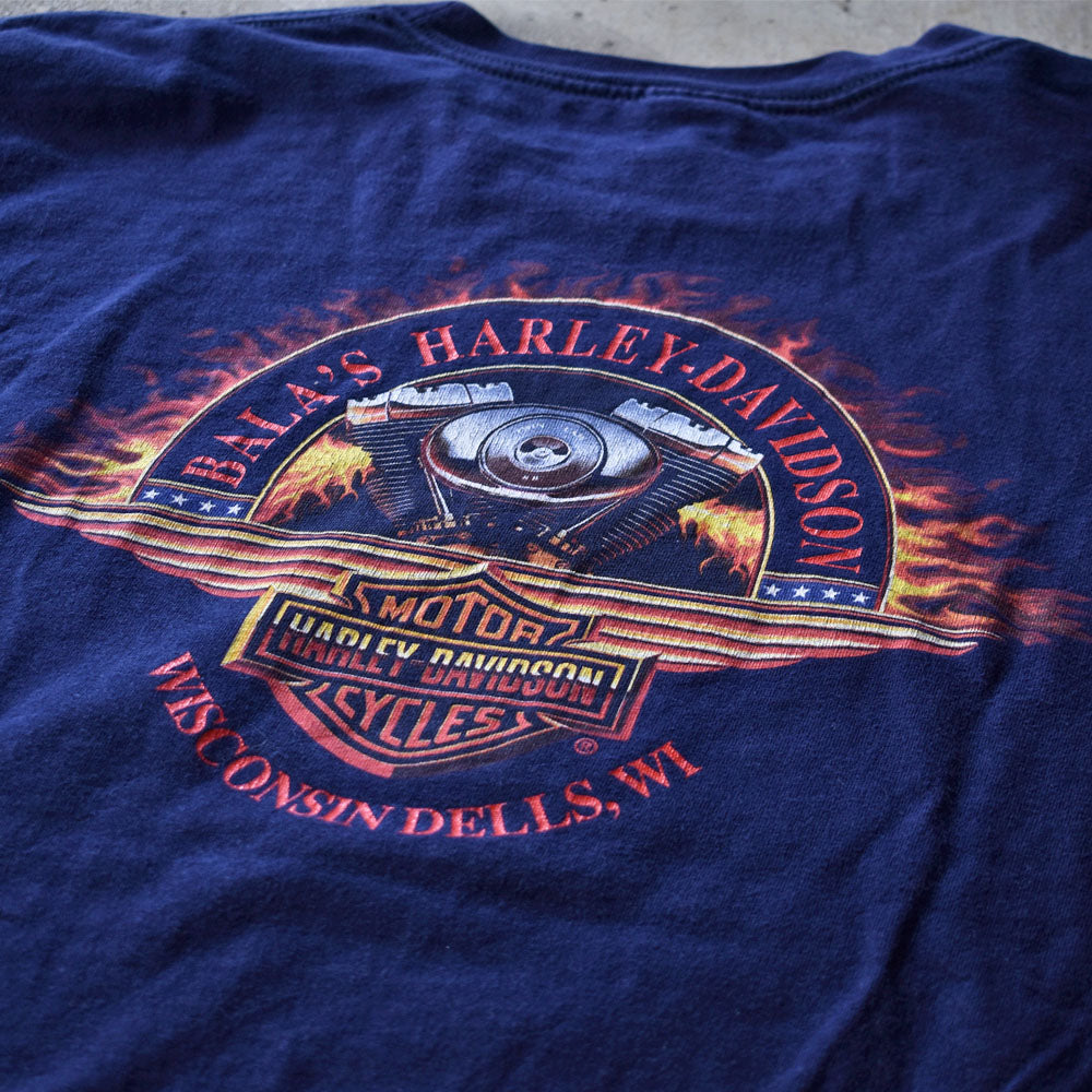 Y2K Harley-Davidson/ハーレー・ダビッドソン 両面プリント Tシャツ