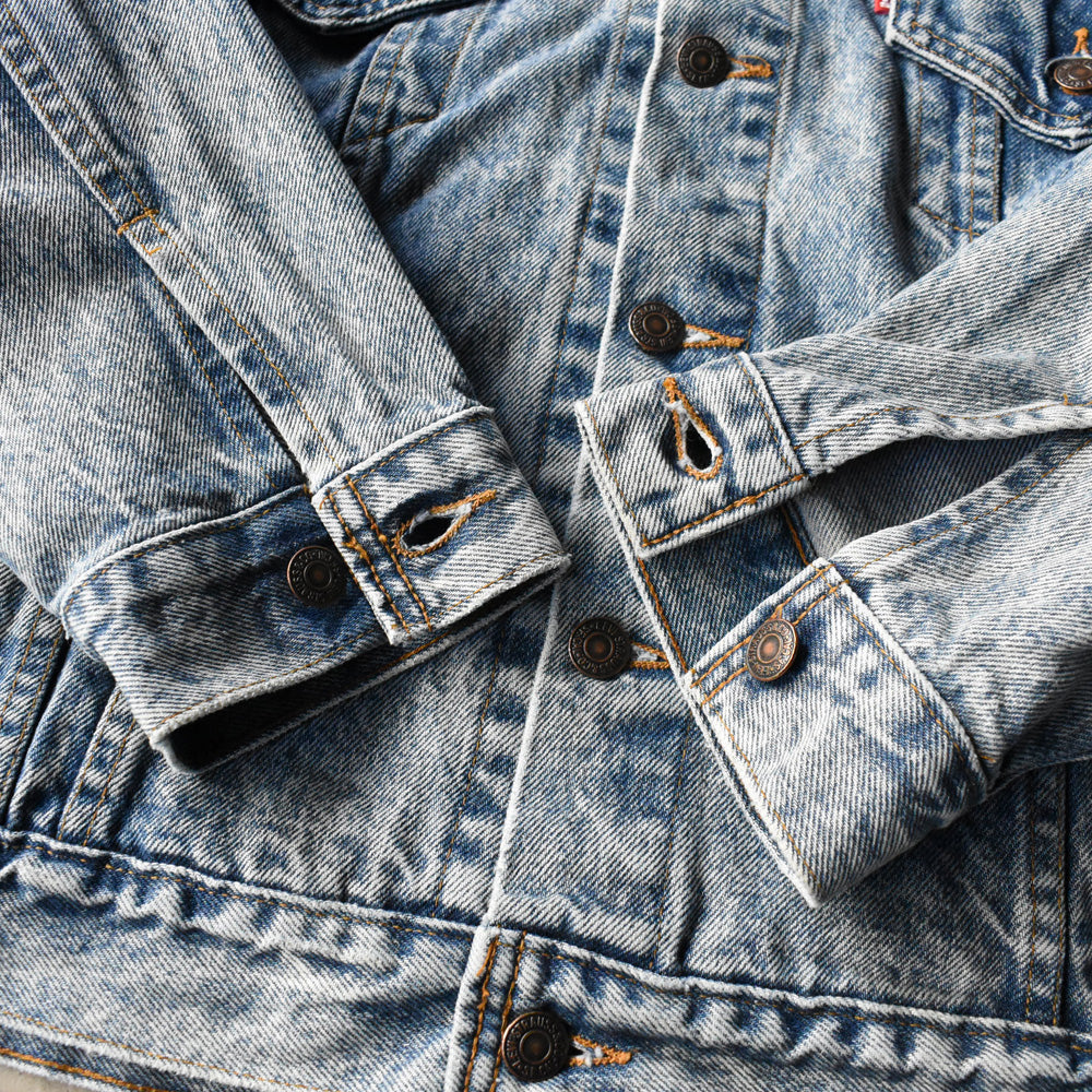 90's Levi's 70507-0219 ケミカルウォッシュ デニムジャケット