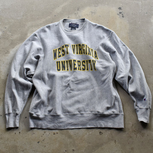 Y2K Champion “ WEST VIRGINIA UNIVERSITY” RWスウェット 230923