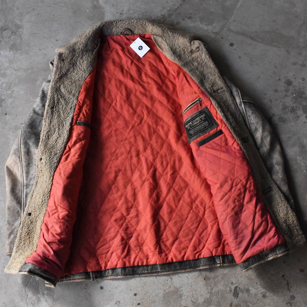 90’s Trapper レザージャケット カーコート 鬼フェード 251118H