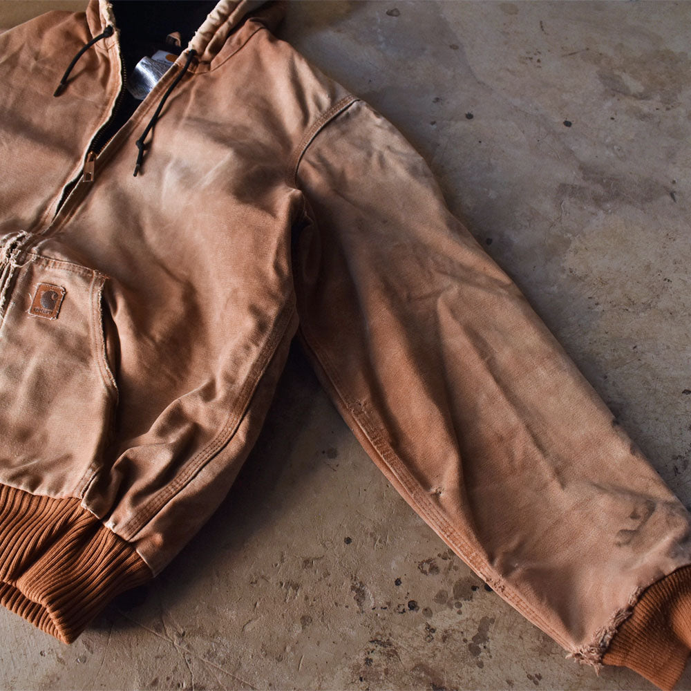 Carhartt 雰囲気◎ BORO ダメージ！ キルティングライナー アクティブパーカー 231210