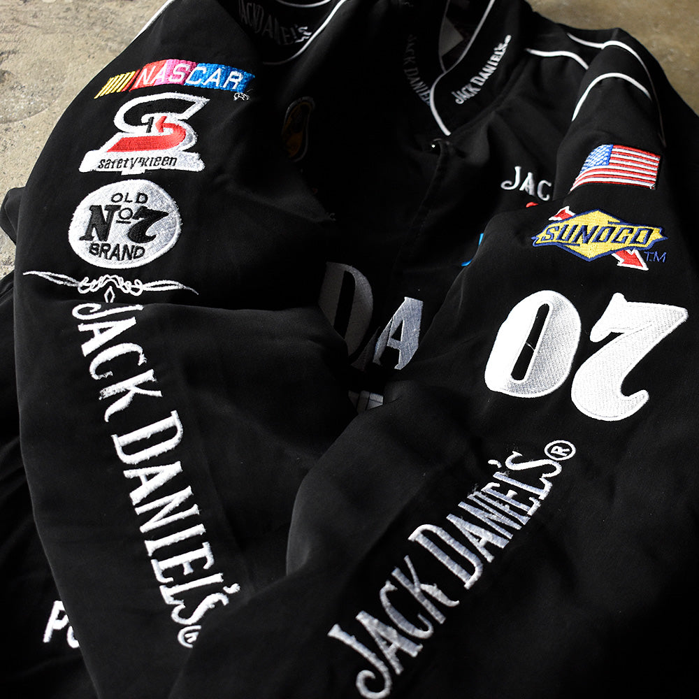Y2K JEFF HAMILTON “Jack Daniel's” 中綿入り レーシング ジャケット 241006H