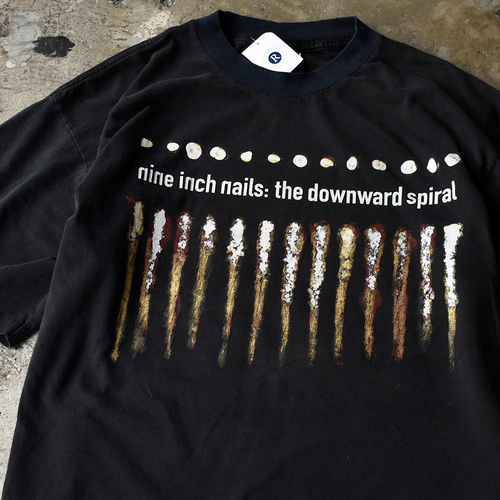 90's Nine Inch Nails “THE DOWNWARD SPIRAL” ロック Tシャツ 250721H