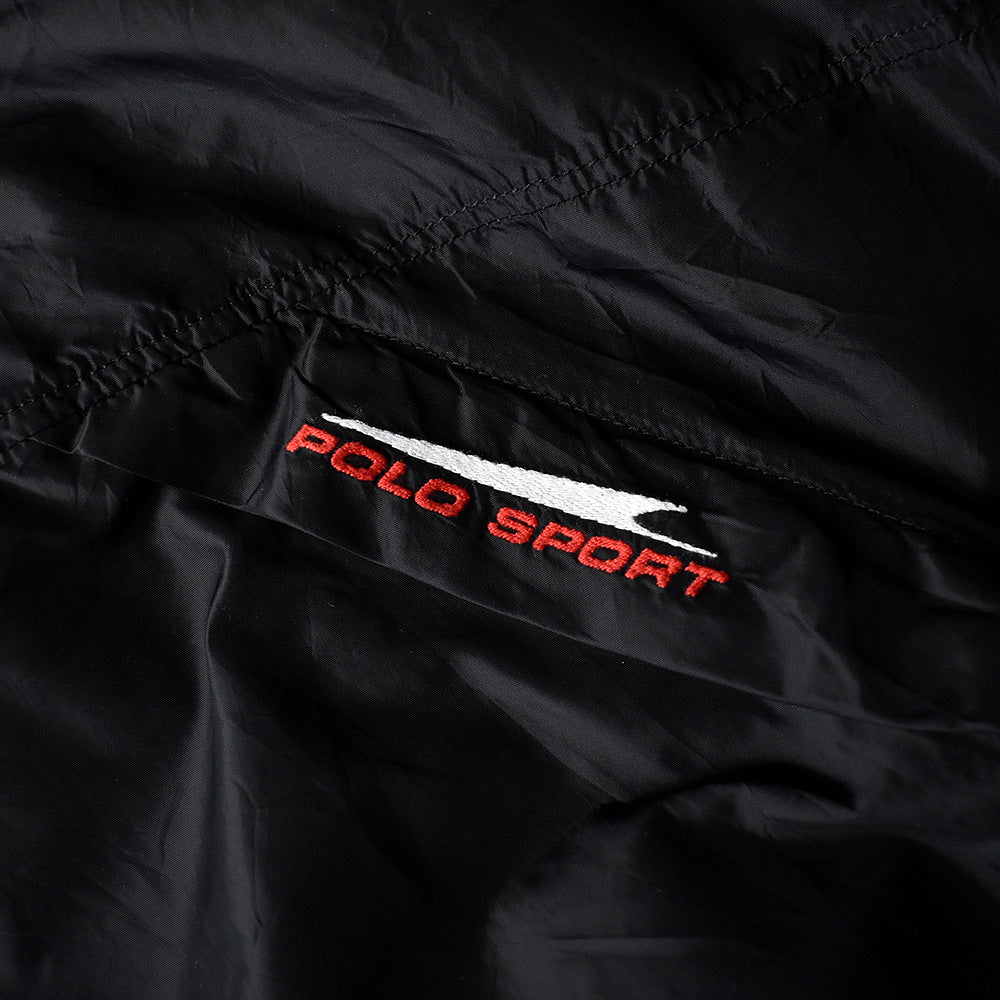 POLO SPORT フード付き ハーフジップ ナイロンベスト 240216H