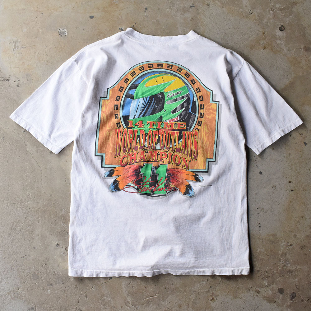 90’s ARIZONA “Steve Kinser” レーシングプリント Tシャツ USA製 250529