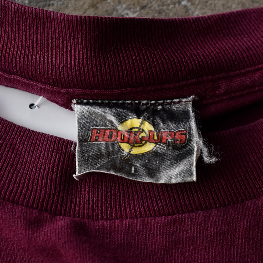 90's レア！ HOOK-UPS Skate Tシャツ 240503H