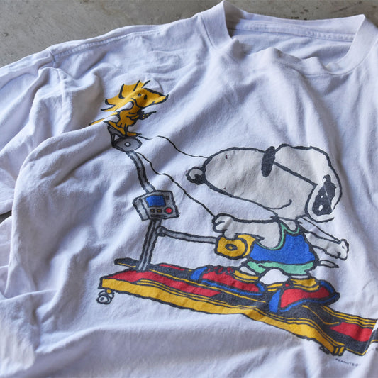 90’s Peanuts “Snoopy & Woodstock” Tシャツ 240615