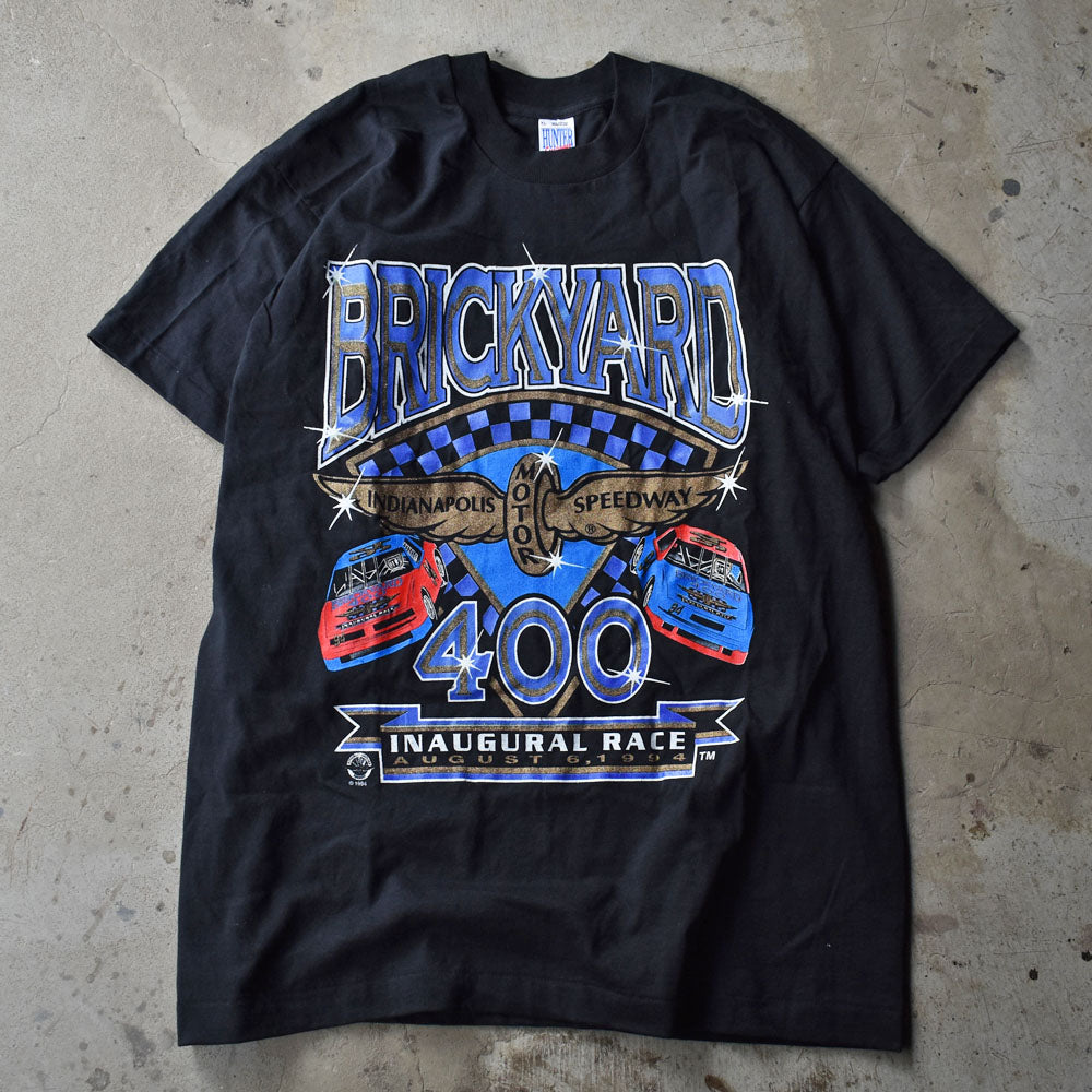 90's　デッドストック！ “BRICKYARD400” ラメプリント Tシャツ　USA製　230526