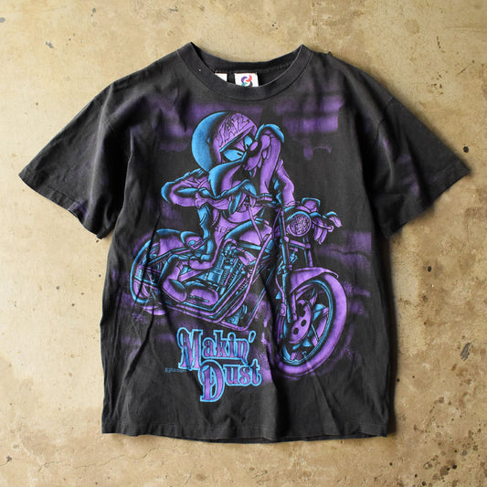 90’s Looney Tunes “TAZ” バイク×キャラクター Tシャツ USA製 250909H