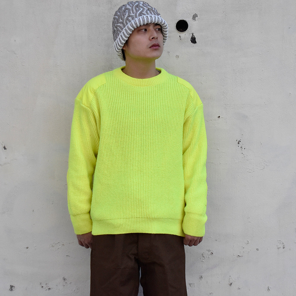 Y2K PARA-FRED Euro Military Type 蛍光イエローニット Euro製 250123H