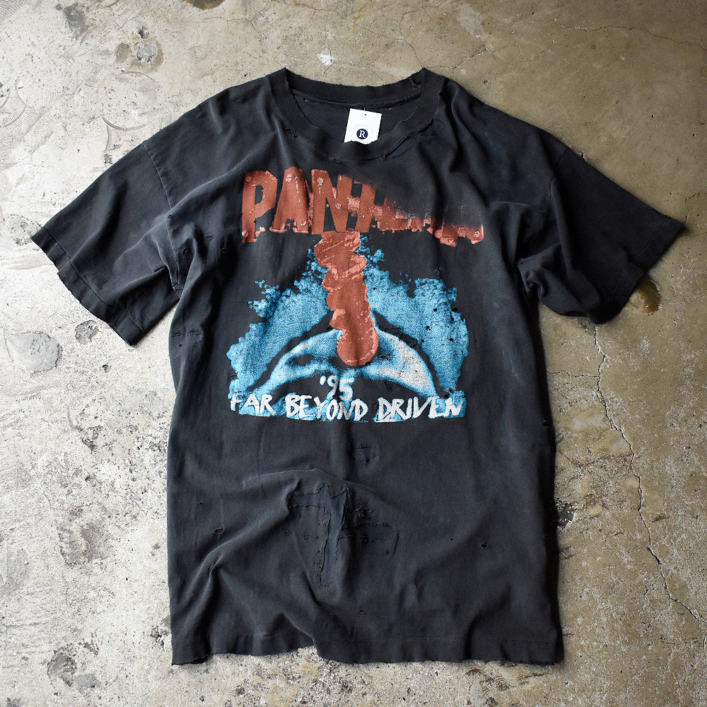 パンテラ Far Beyond Driven ジャケットデザイン ツアーTシャツ 1995年 ダメージ ヴィンテージ