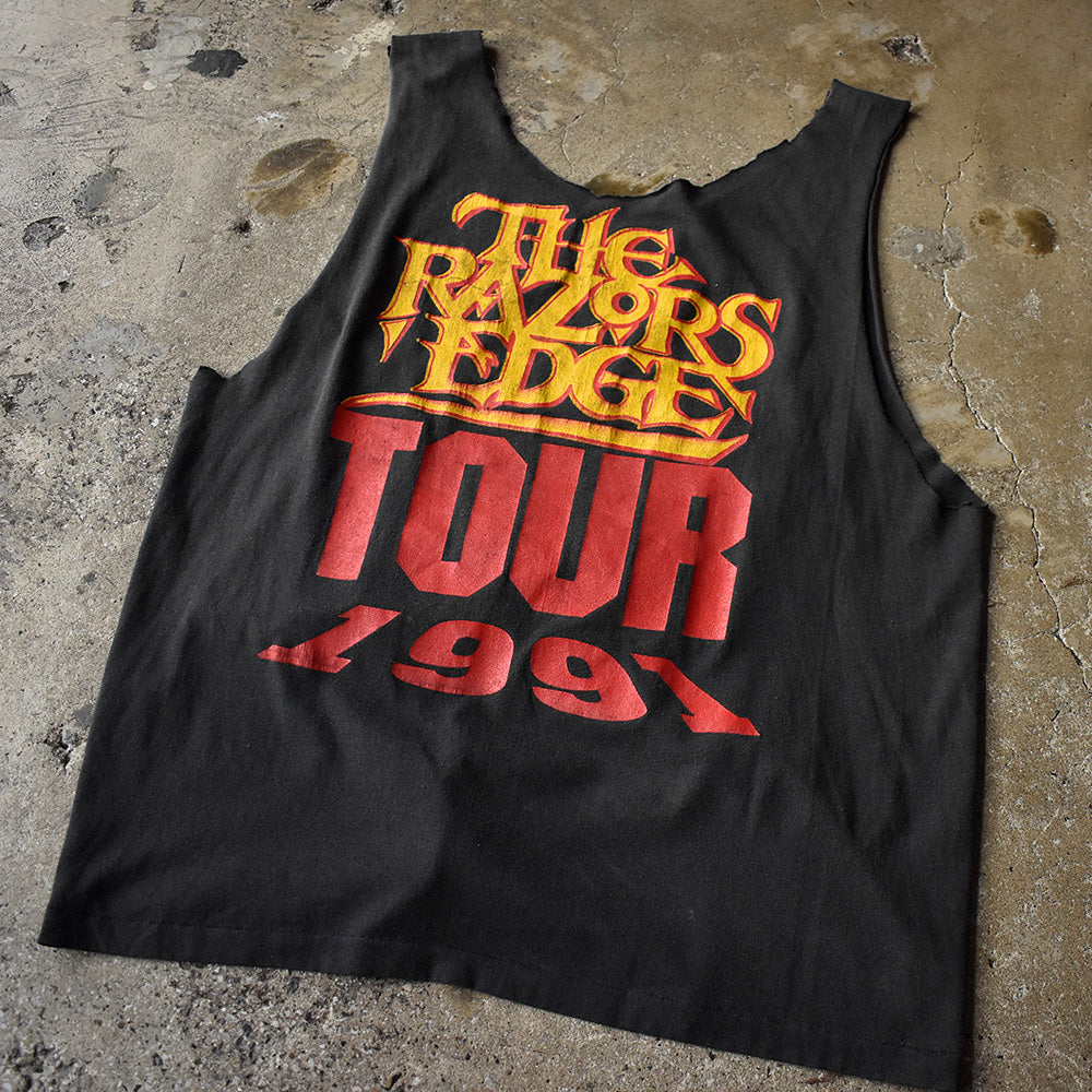 90's AC/DC “The Razors Edge” Tour カットオフ ロック Tシャツ 250816H